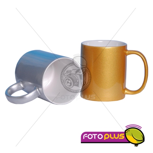 Tazas Personalizada en Sublimación Plateada / Dorada 11oz. Foto Plus