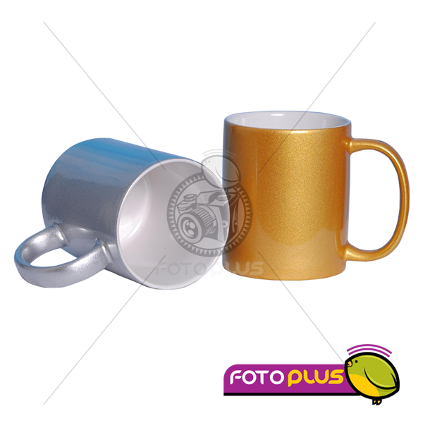 Tazas Personalizada en Sublimación Plateada / Dorada 11oz. Foto Plus