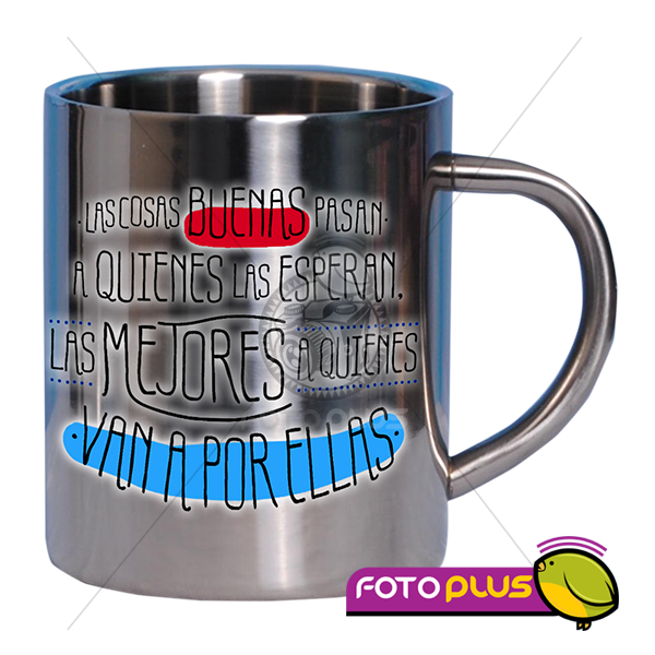 Taza para Sublimación Personalizada en Acero Inoxidable 9 Oz Foto Plus