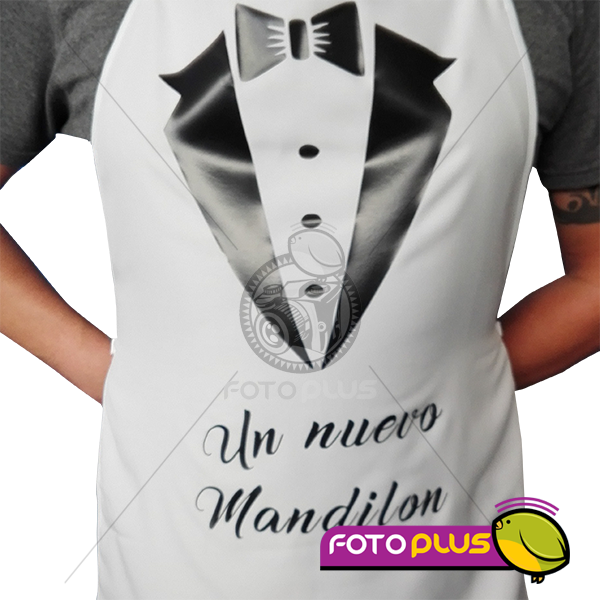 Mandil de Sublimación Personalizado color Blanco Foto Plus