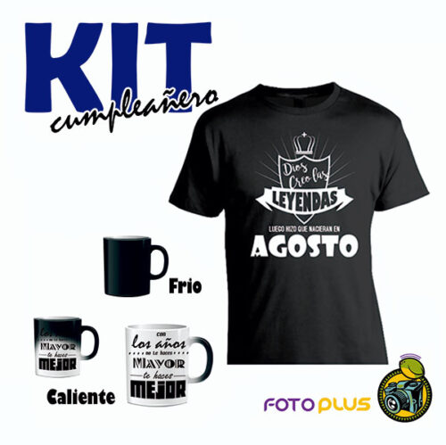 kit Cumpleañero Playera y Taza FotoPlus 2000