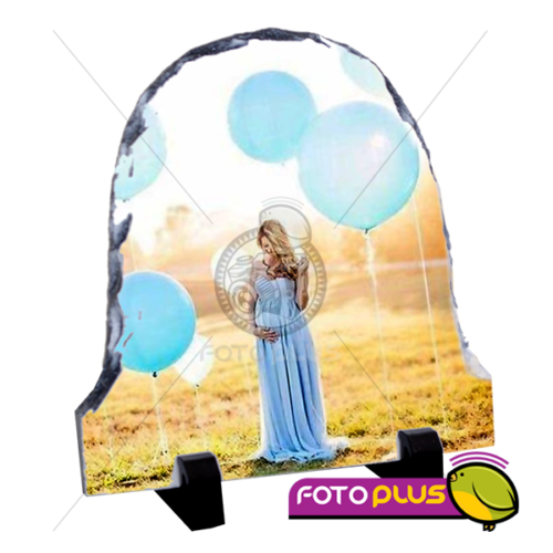 Piedra de Sublimación Ovalada 5.5x5.5 Personalizada Foto Plus