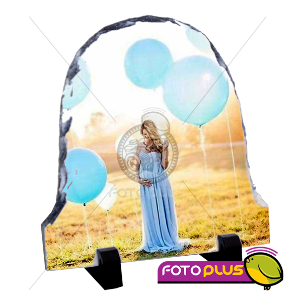 Piedra de Sublimación Ovalada 5.5x5.5 Personalizada Foto Plus